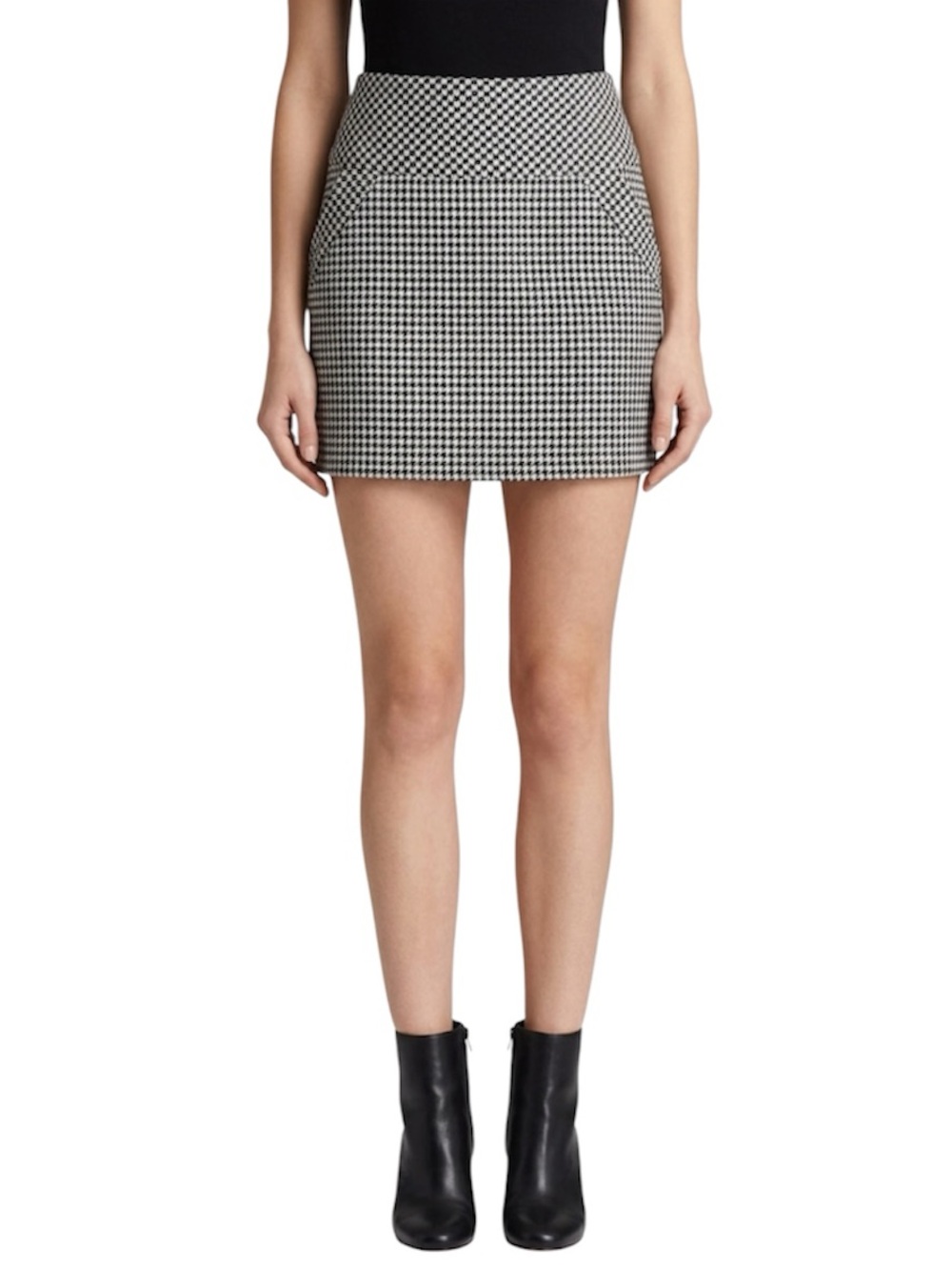 LUX Houndstooth Mini Skirt